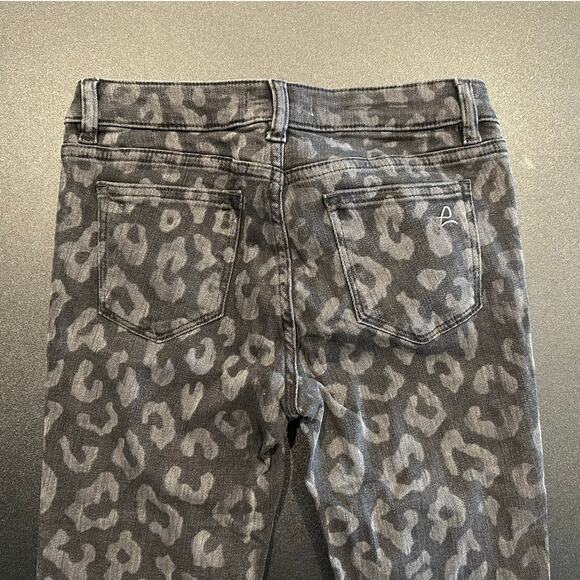 NWT DL1961 Party Animal Cheetah Print Chloe Skinny Jeans, Girls Size 12 - Picture 3 of 7